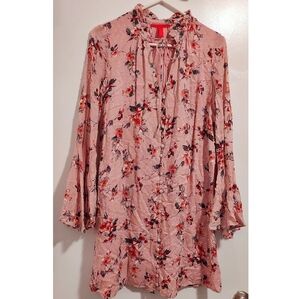 Pink Floral Bohemian Dress